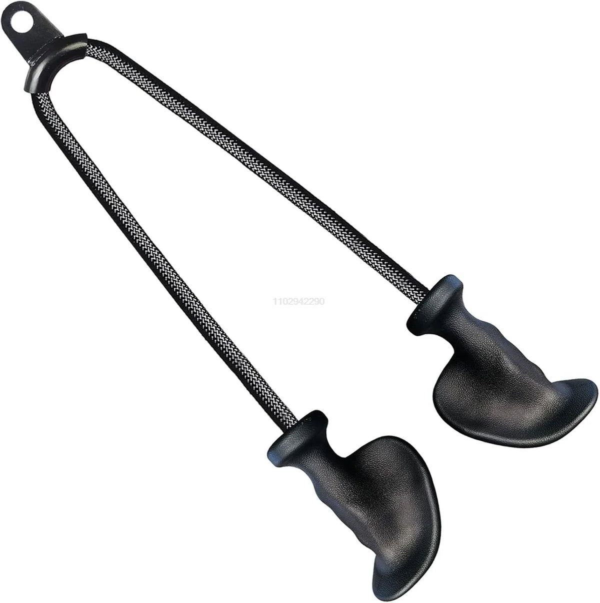 PVC Cable Machine Rope Handles, Black