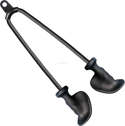 PVC Cable Machine Rope Handles, Black