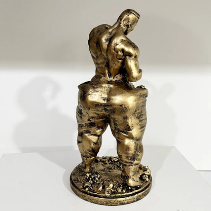 Resin Muscle Figure Ornament, Gym Desk Decor