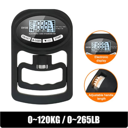 Digital Hand Dynamometer, 265 lb / 120 kg