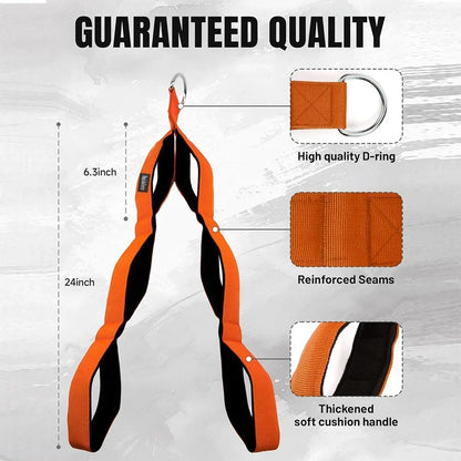 Triceps Rope Cable Attachment, Orange
