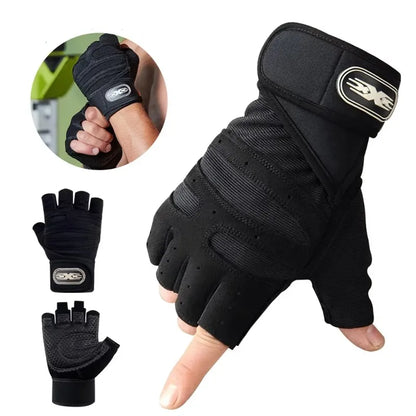 Weight Lifting Gloves with Wrist Support, Sizes M to XL