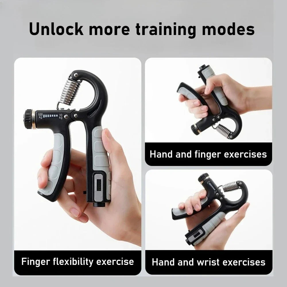 Adjustable Grip Strength Trainer, Single or 5 Pack