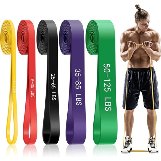 Five-Level Resistance Band Set, 5 to 85 lb