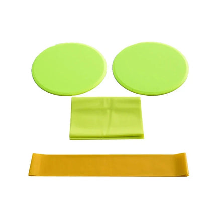 Three-Piece Sliding Disc and Resistance Band Set