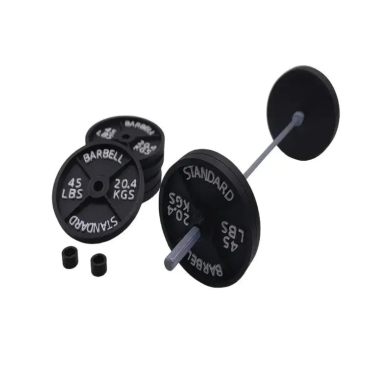 Barbell Pen Holder, Iron, Multiple Designs