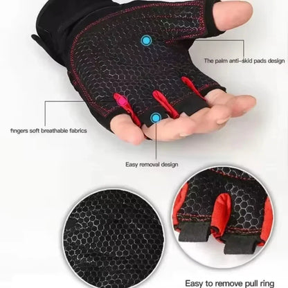 Weight Lifting Gloves with Wrist Support, Sizes M to XL