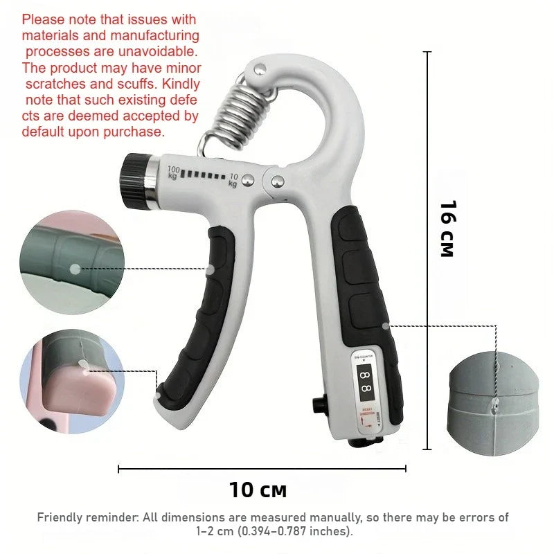 Adjustable Grip Strength Trainer, Single or 5 Pack