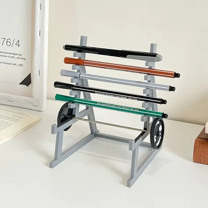 Barbell Pen Holder, Iron, Multiple Designs