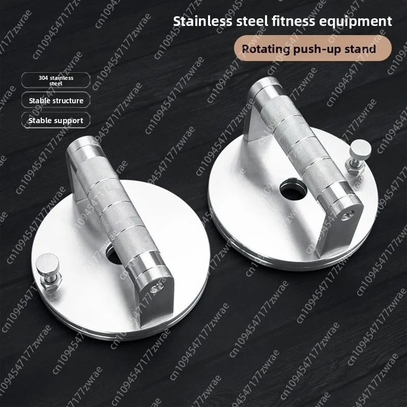 Stainless Steel Rotating Push-Up Handles