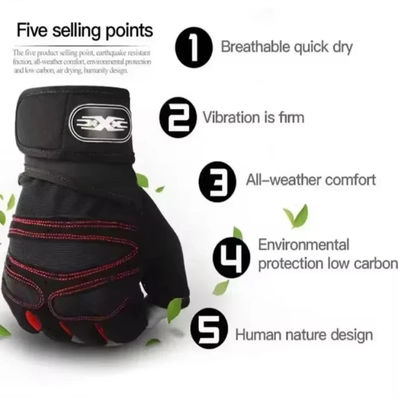 Weight Lifting Gloves with Wrist Support, Sizes M to XL