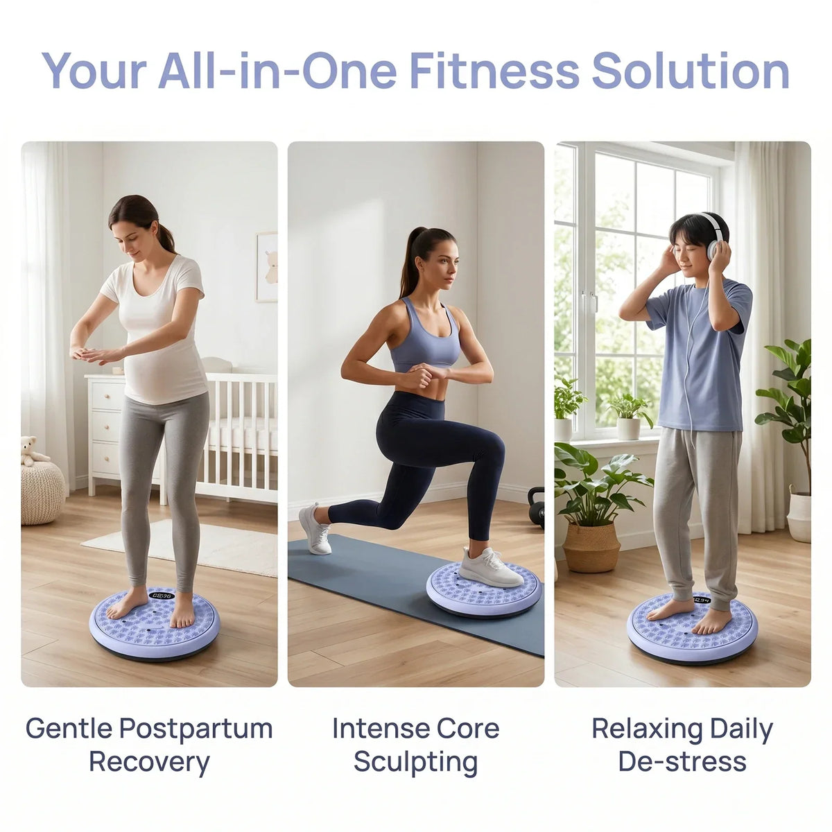 Twisting Disc with Textured Foot Surface, Four Options