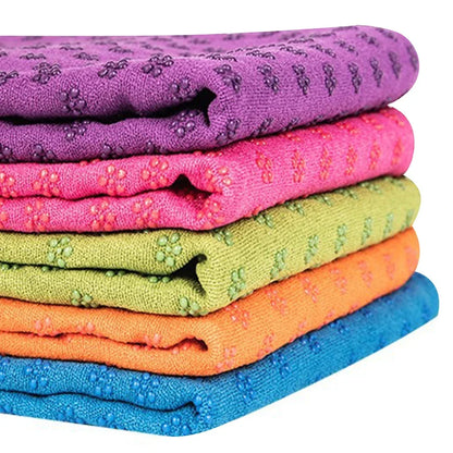 Cotton Yoga Mat Towel, 183 x 63 cm, Five Colours