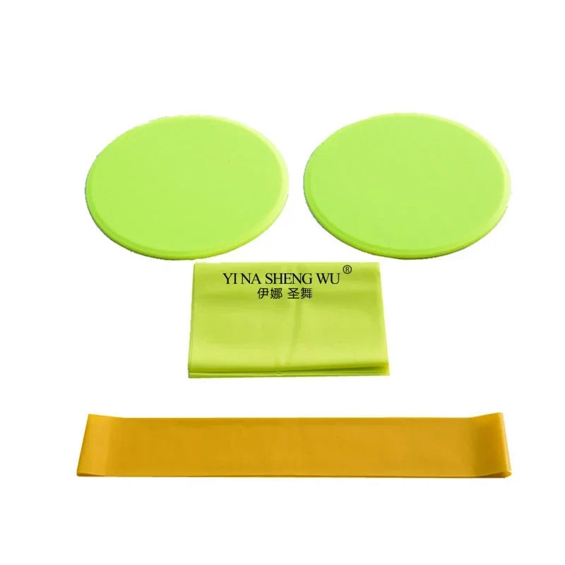 Three-Piece Sliding Disc and Resistance Band Set
