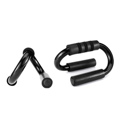 S-Shaped Steel Push-Up Bars with Foam Grips