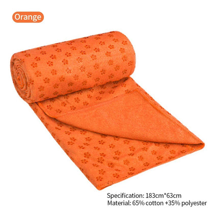 Cotton Yoga Mat Towel, 183 x 63 cm, Five Colours